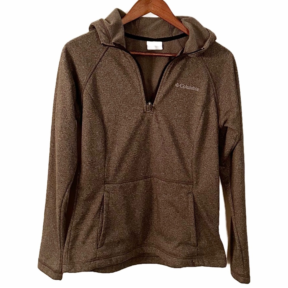Columbia Gray Half-Zip Hoodie Size S